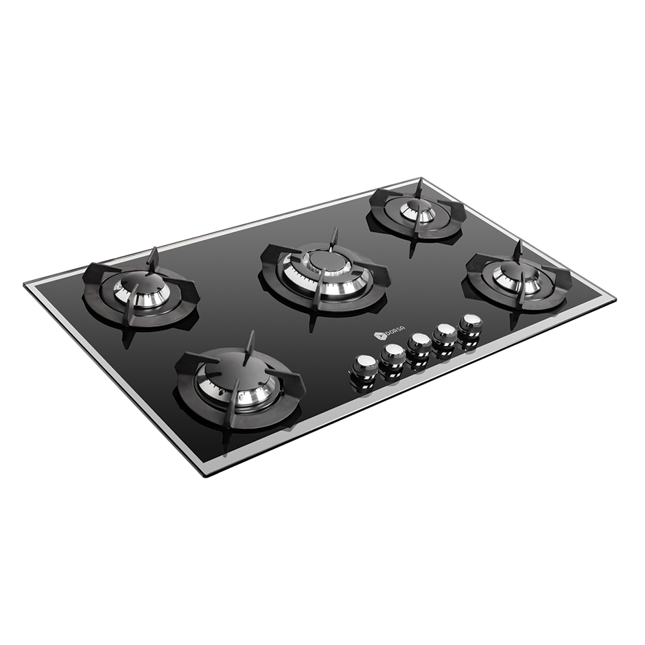 اجاق گاز شیشه‌ایDG2110-5Mمشکی-طلایی