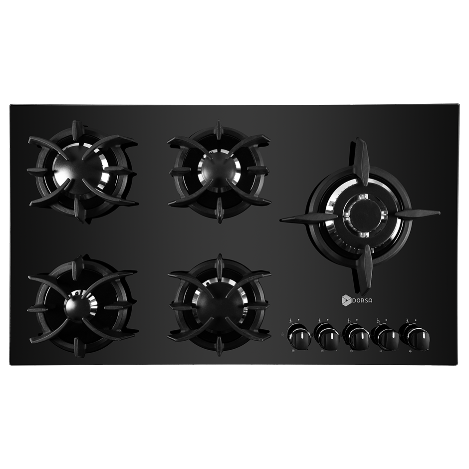 اجاق گاز شیشه‌ایDG2115-5Rمشکی